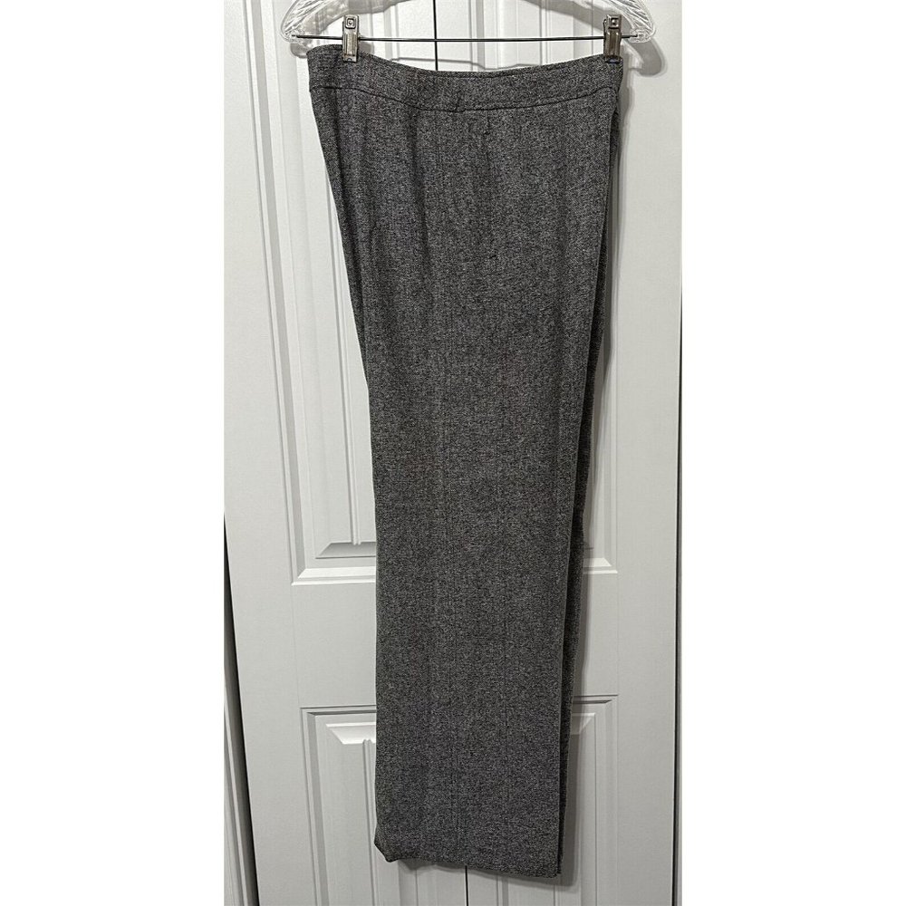 Orvis Pants Womens Tweed Size 10 Gray Topstitching Wide Leg Pockets Work
